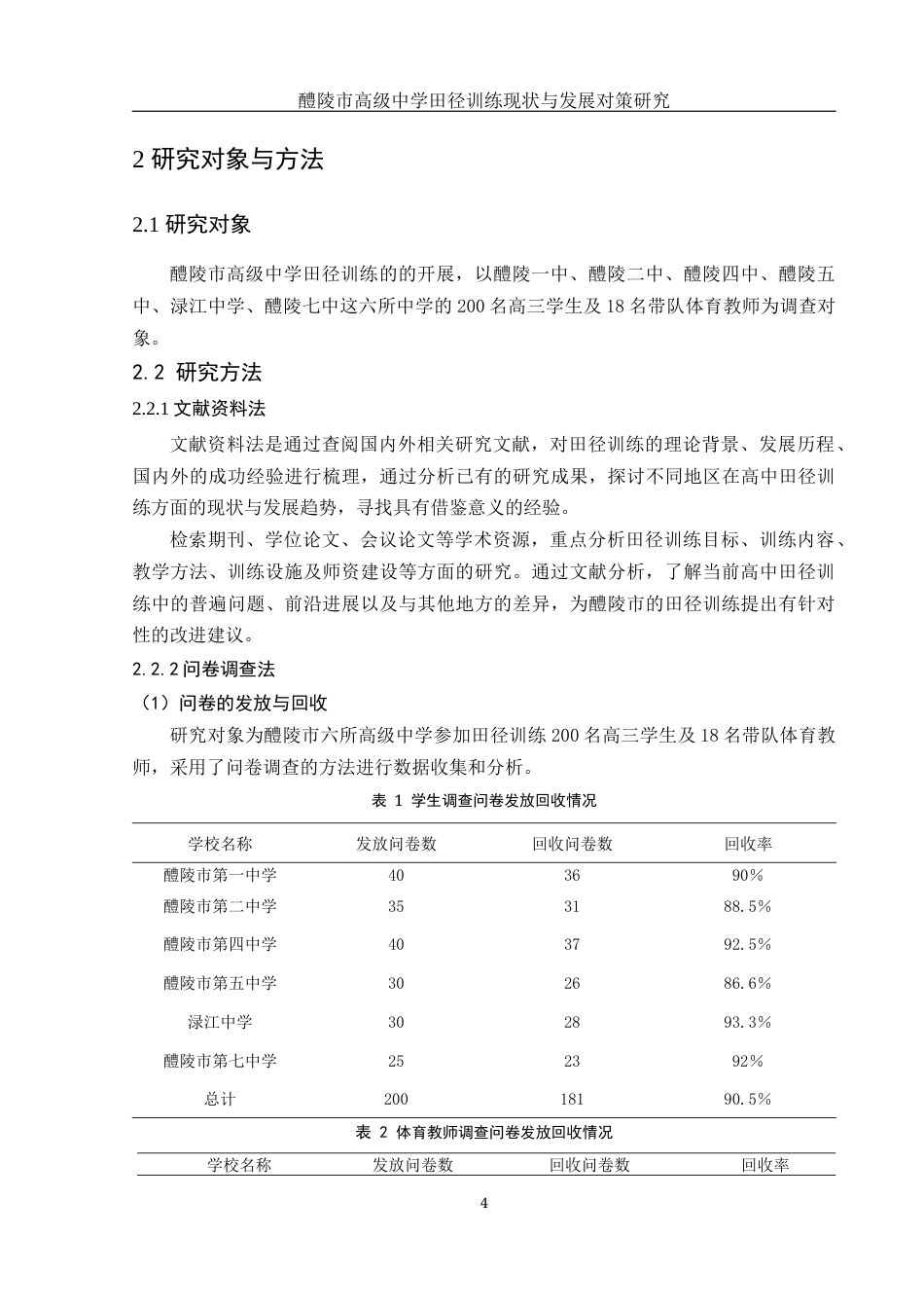 25年WH体育教育 醴陵市高级中学田径训练现状与发展对策研究1.74-AI31.02-约10589字符.docx_第6页