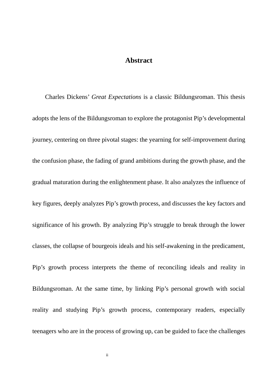 25年WH英语 Ana  Bildungsroman成长小说视角下《远大前程》中匹普的成长历程13.01-AI16.17-约34150字符.docx_第5页