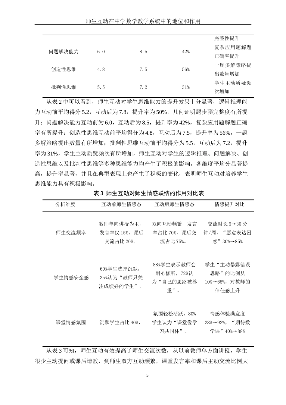 25年WH数学与应用数学 师生互动在中学数学教学系统中的地位和作用7.12-AI3.81-约16369字符.docx_第6页