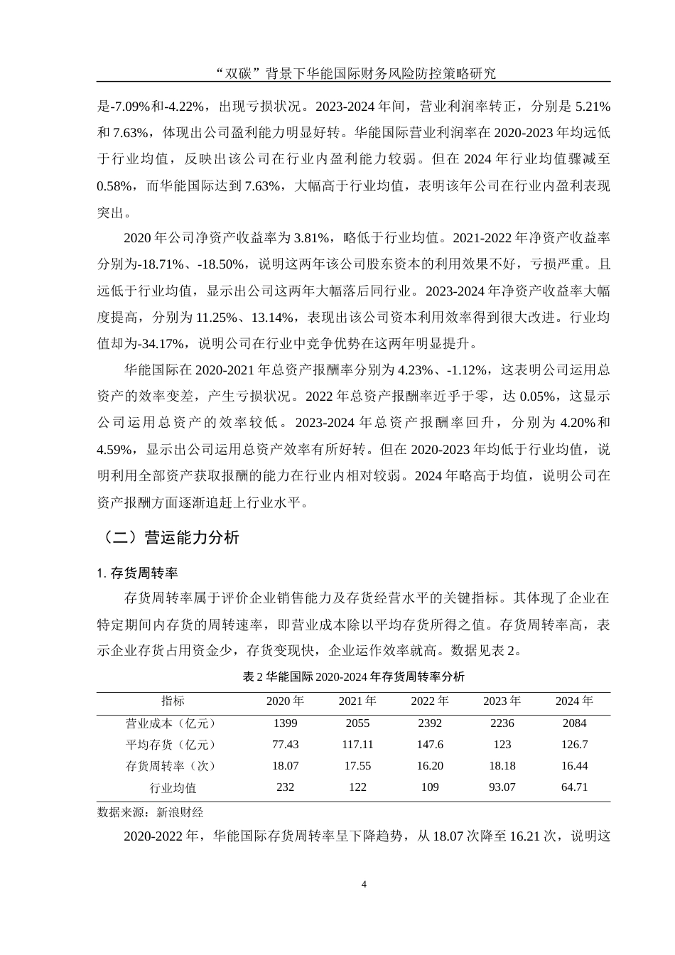 25年WH财务管理 “双碳”背景下华能国际财务风险防控策略研究12.13-AI26.28-约8531字符.docx_第5页