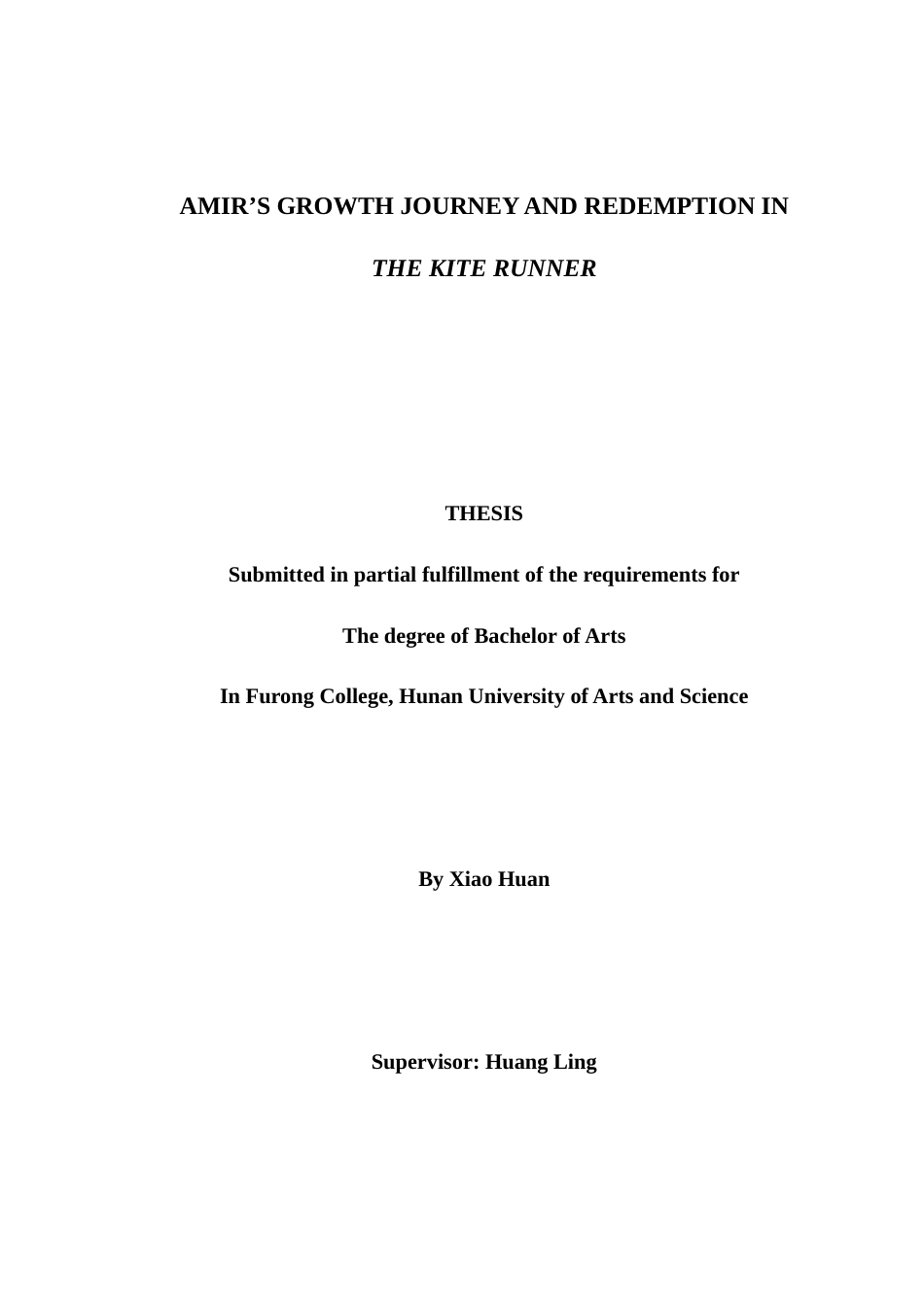 25年WH英语 Amir´s Growth ption in The Kite Runner《追风筝的人》中阿米尔的成长旅程与救赎7.94-AI17.42-约45013字符.docx_第1页