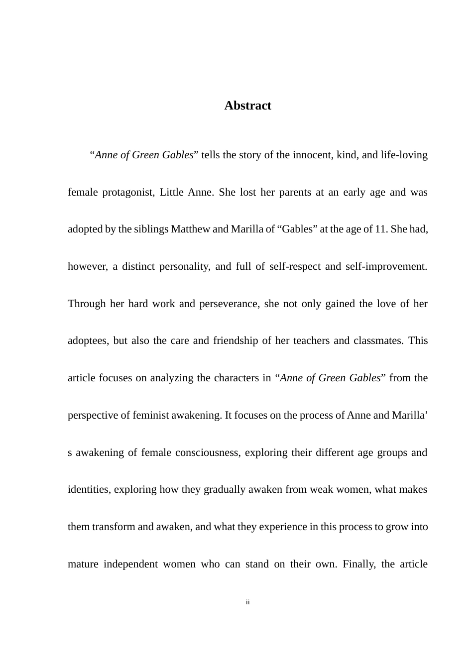 25年WH英语 A ist Awakening从女性主义觉醒角度分析《绿山墙的安妮》10.88-AI22.29-约38413字符.docx_第6页