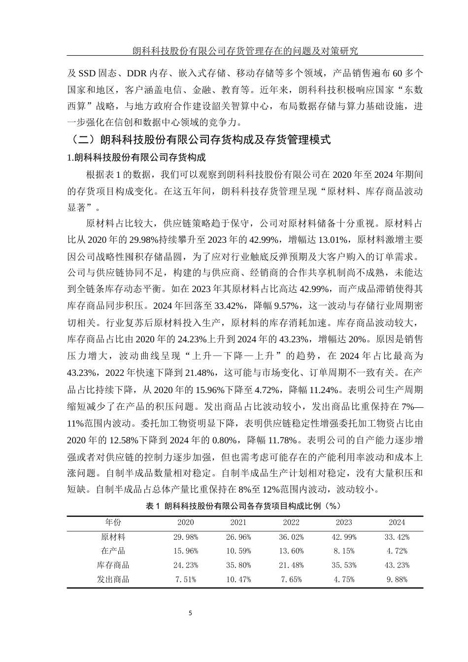 25年WH会计学 朗科科技股份有限公司存货管理存在的问题及对策研究9.79-AI8.3-约15908字符.docx_第6页