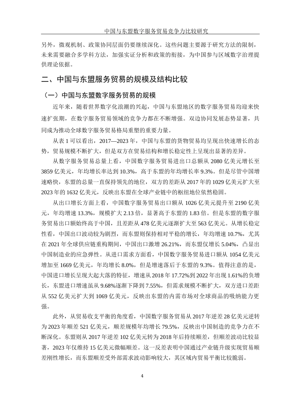 25年WH国际经济与贸易 中国与东盟数字服务贸易竞争力比较研究21.28-AI17.69-约11150字符.docx_第5页