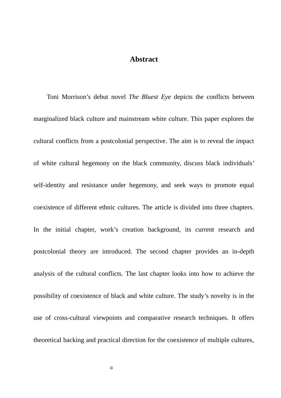25年WH英语   Bluest Eye from the Post-colonialism Perspective从后殖民主义视角探析《最蓝的眼睛》中黑与白的文化冲突9.97-AI35.15-约29828字符.docx_第6页