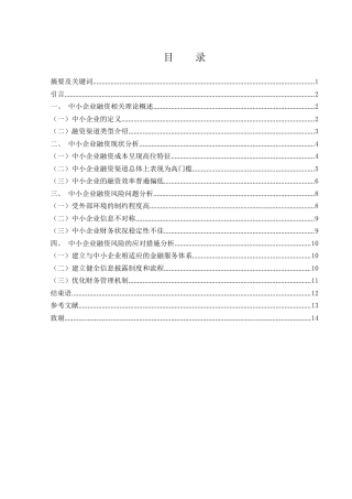 25年WH财务管理 中小企业融资风险和应对措施分析8.76-AI31.13-约11077字符.docx