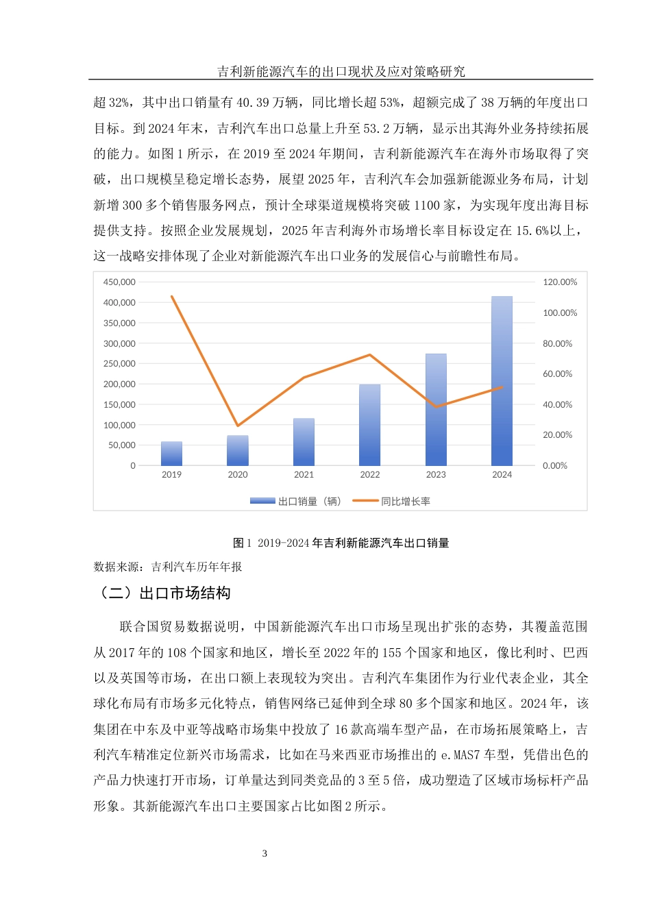 25年WH国际经济与贸易 吉利新能源汽车的出口现状及应对策略研究2.84-AI19.68-约11441字符.docx_第4页