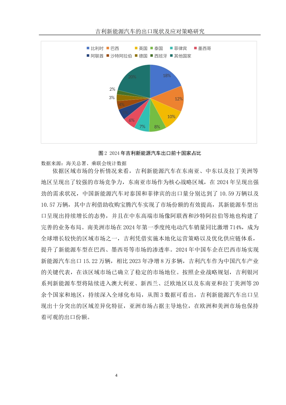 25年WH国际经济与贸易 吉利新能源汽车的出口现状及应对策略研究2.84-AI19.68-约11441字符.docx_第5页