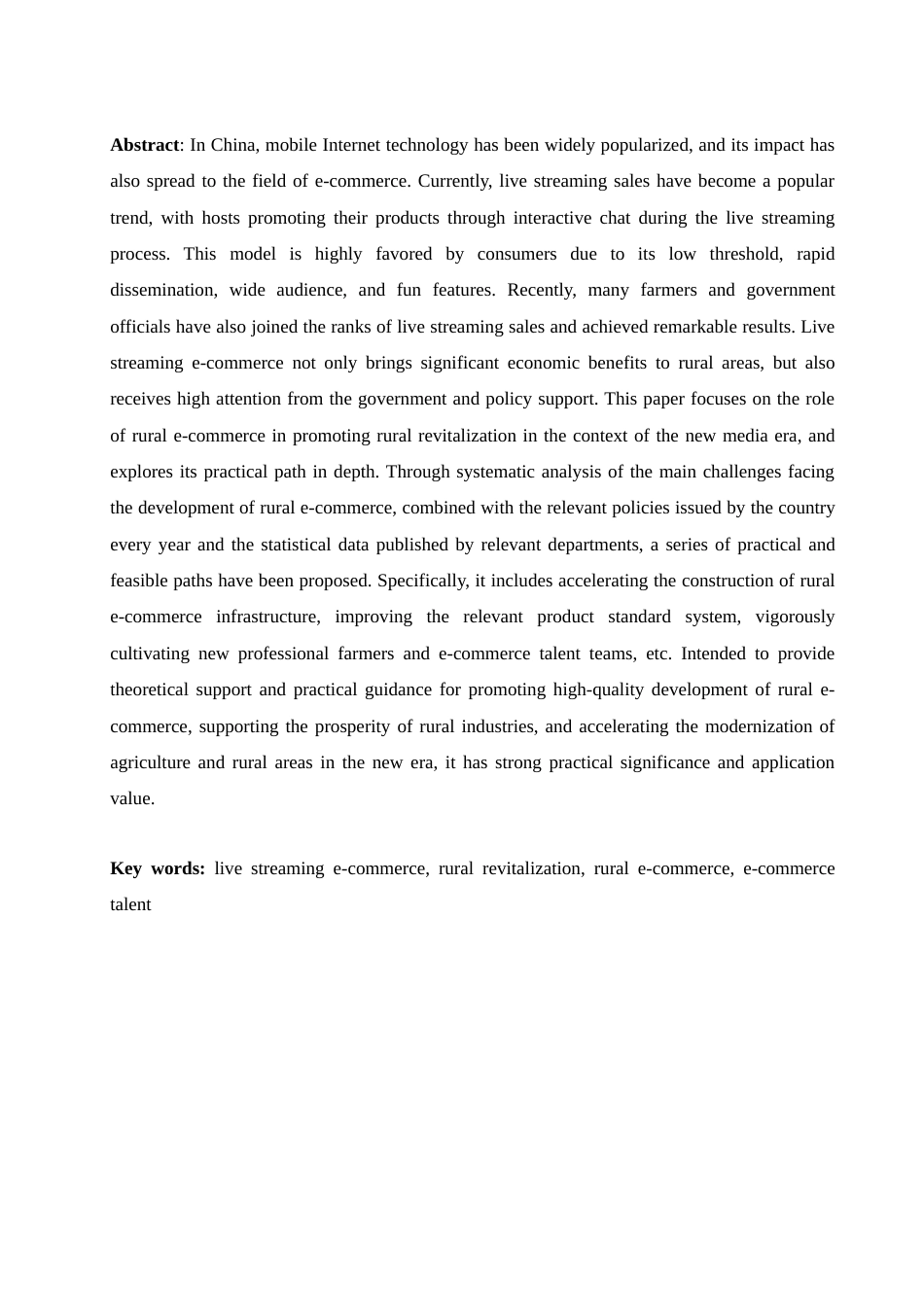 25年WH电子商务及法律 直播电商助力乡村振兴的路径分析20.88-AI21.98-约11602字符.docx_第4页