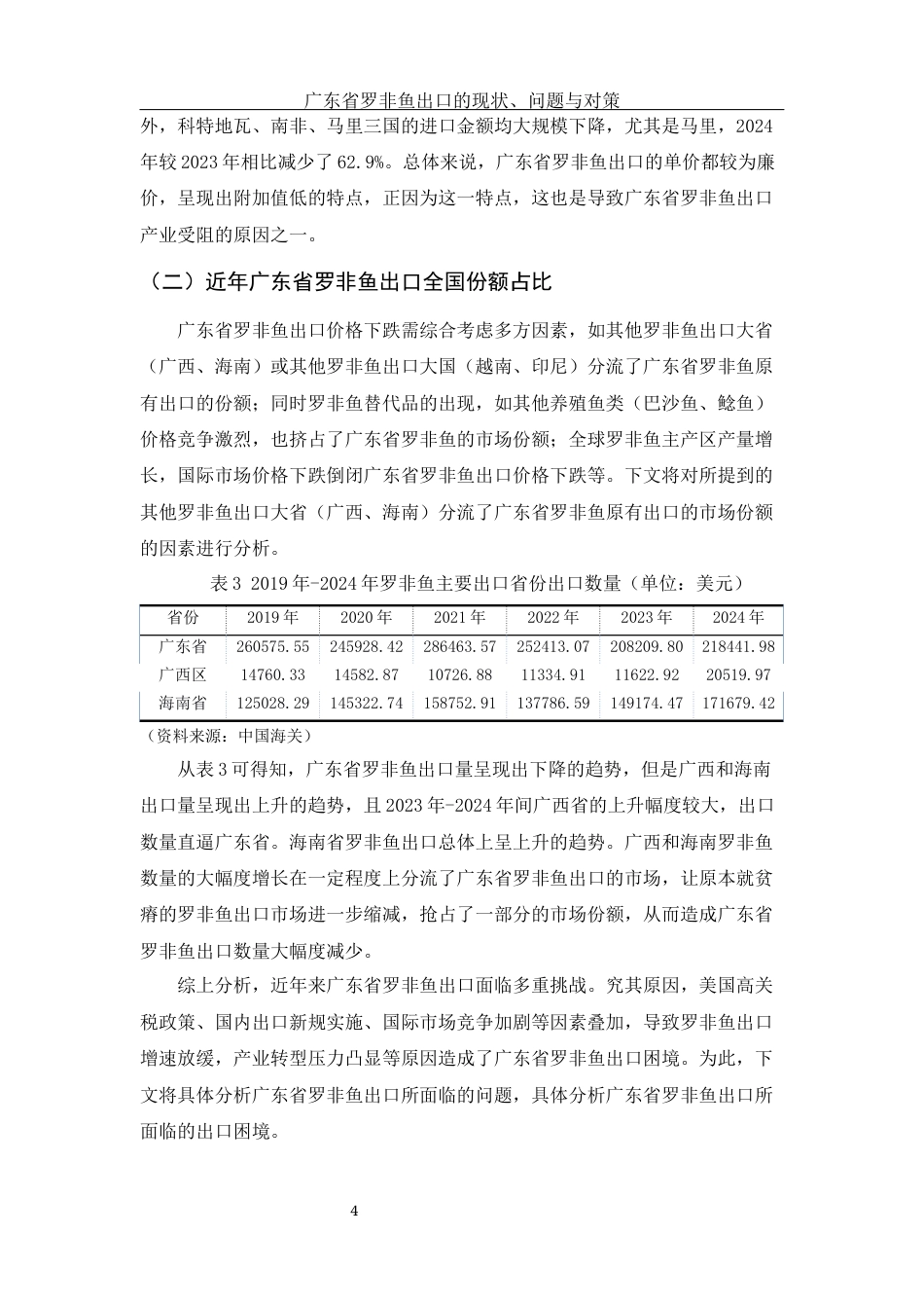 25年WH国际经济与贸易 广东省罗非鱼出口的现状、问题与对策6.77-AI15.14-约8443字符.docx_第5页