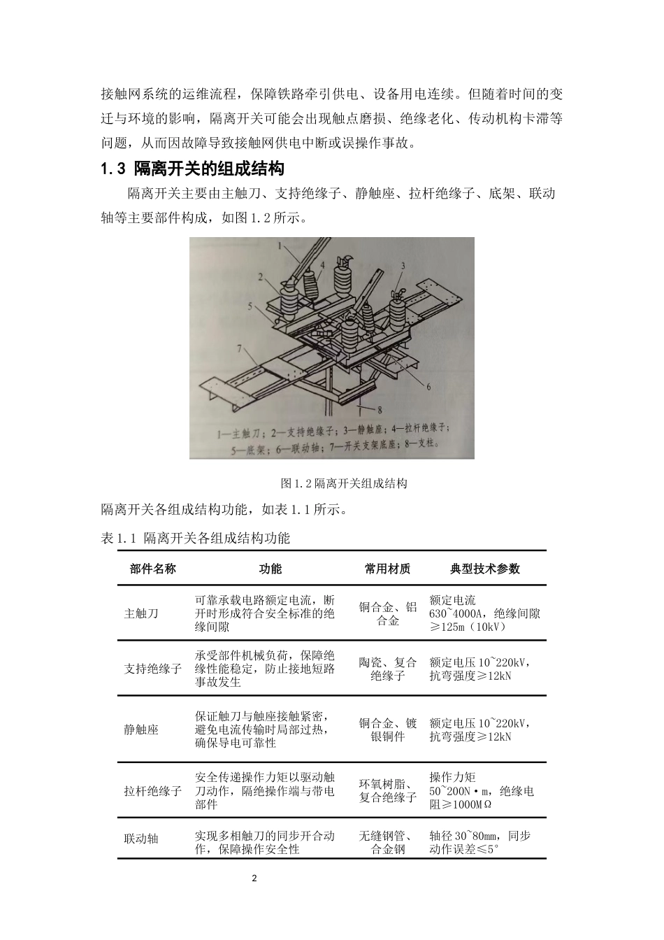 26年铁道供电技术 英德西接触网工区接触网隔离开关检修方案设计定稿.docx_第6页