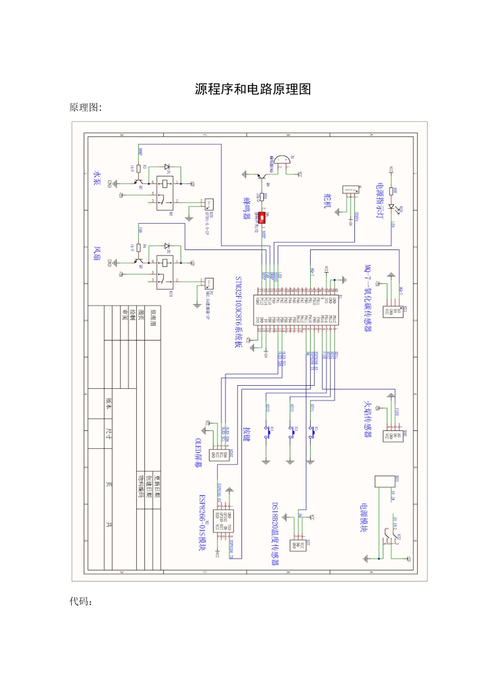 25年WH电气工程及其自动化-基于STM32的智能厨房监控系统设计 附录8.源程序与原理图-约4120字符.docx_第1页