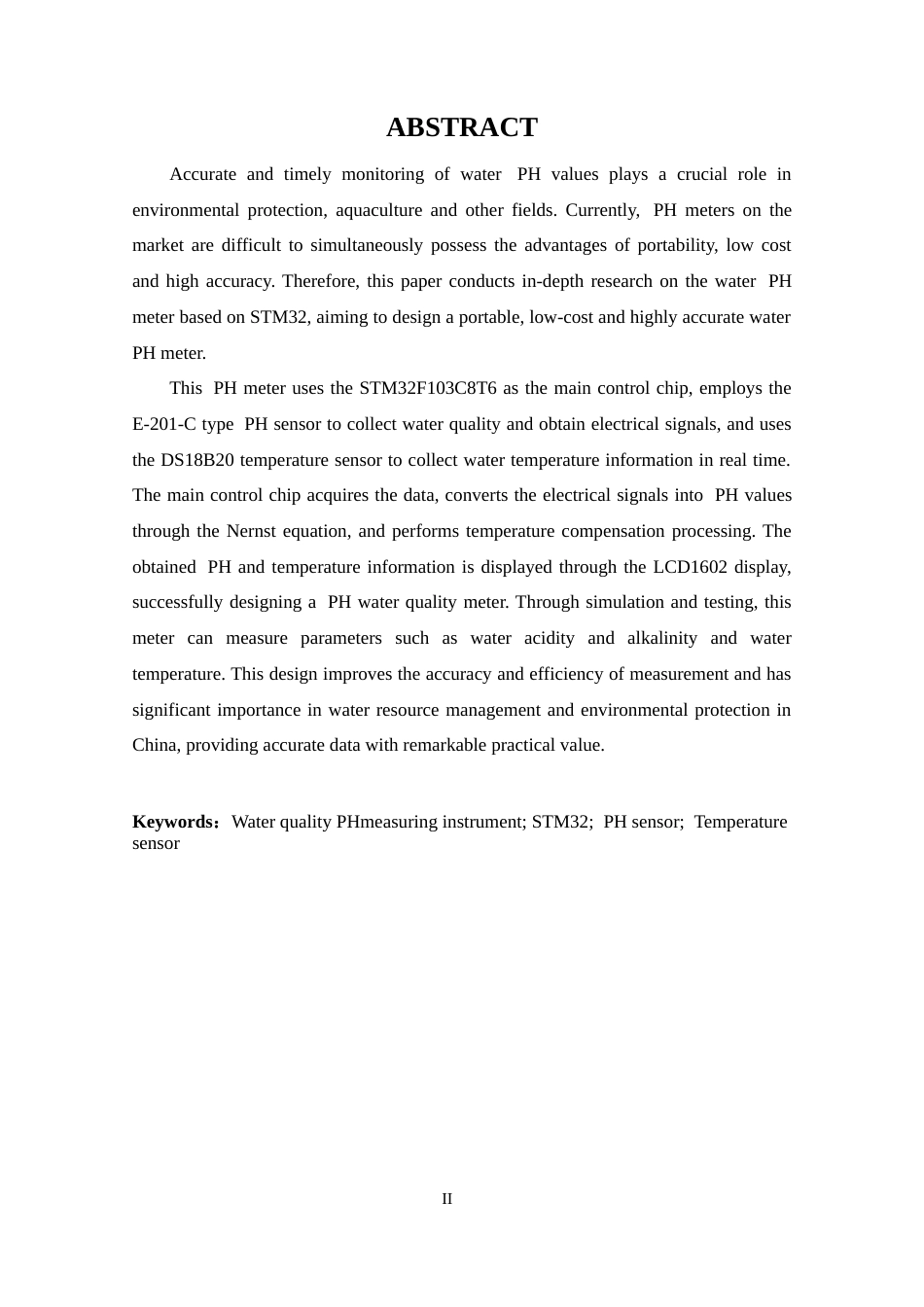 25年CH 电子信息工程-基于STM32的水质PH测量仪的设计.docx定稿_第5页