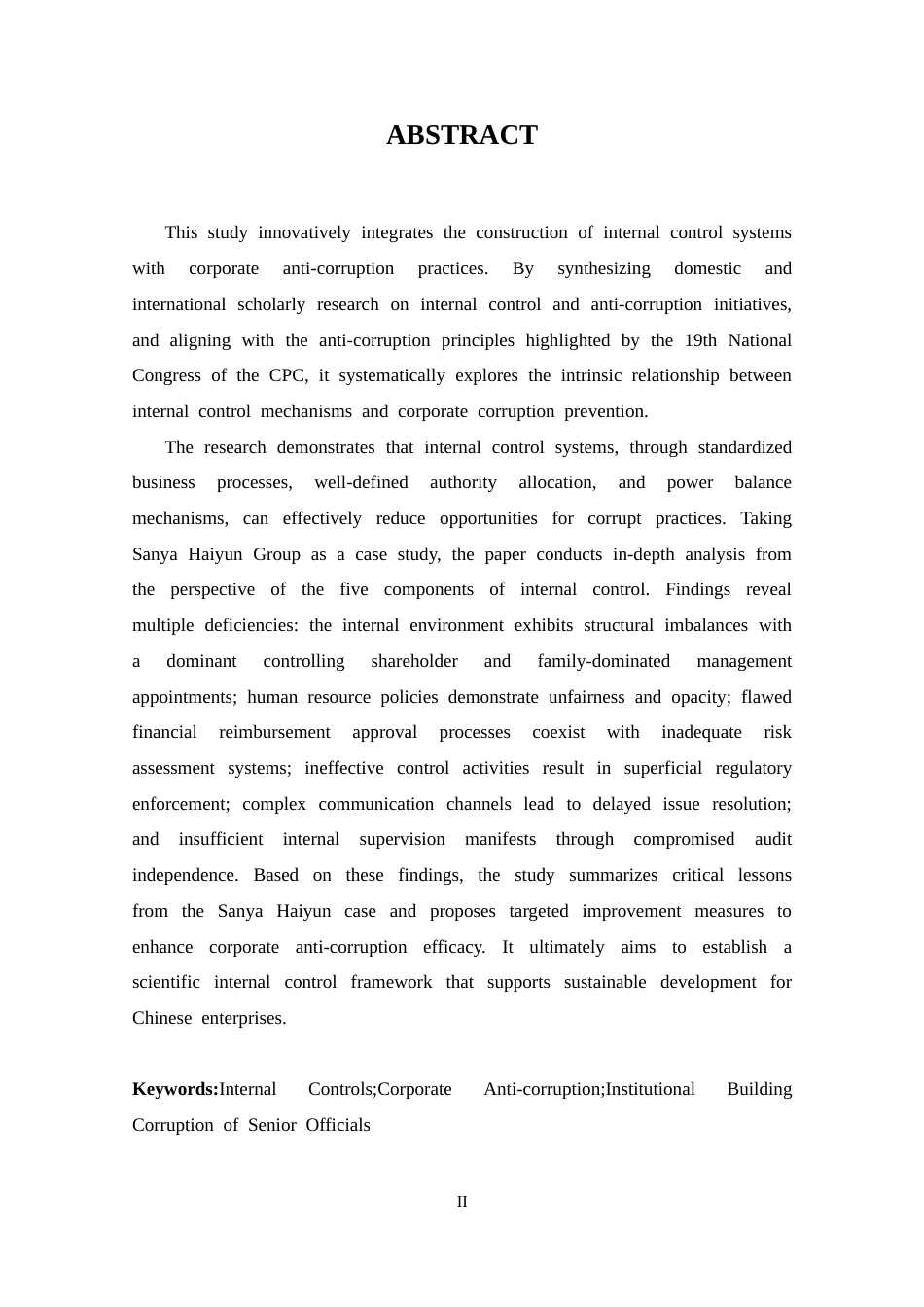 25年CH 会计学-内部控制与企业反腐败机制研究-基于三亚海韵集团分析.docx_第2页
