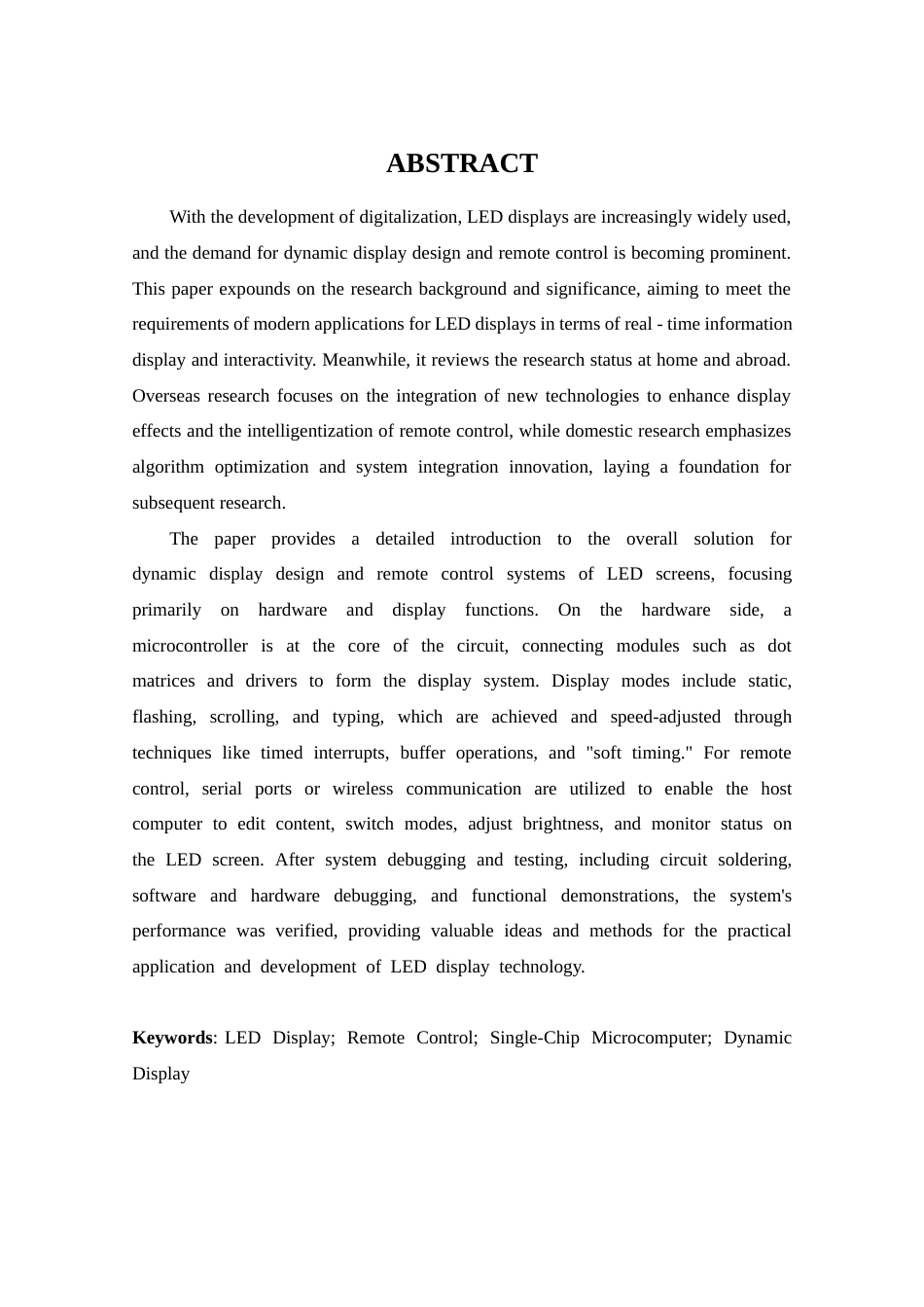 25年CH 电子信息工程-LED屏动态显示及其远程控制-约19210字符.docx_第3页