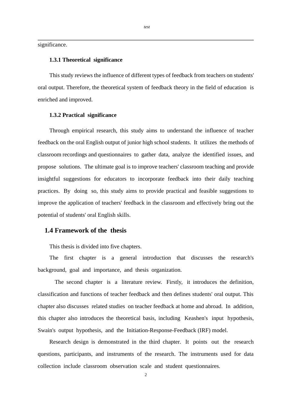 25年CH 初中英语课堂教师反馈语对学生课堂口语输出影响的实证研究-约37058字符.docx_第6页