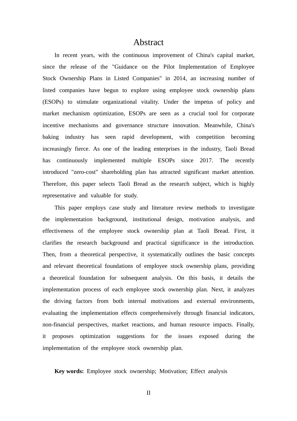 25年CH 会计学-桃李面包员工持股计划动因及效果分析-约20922字符.docx_第2页