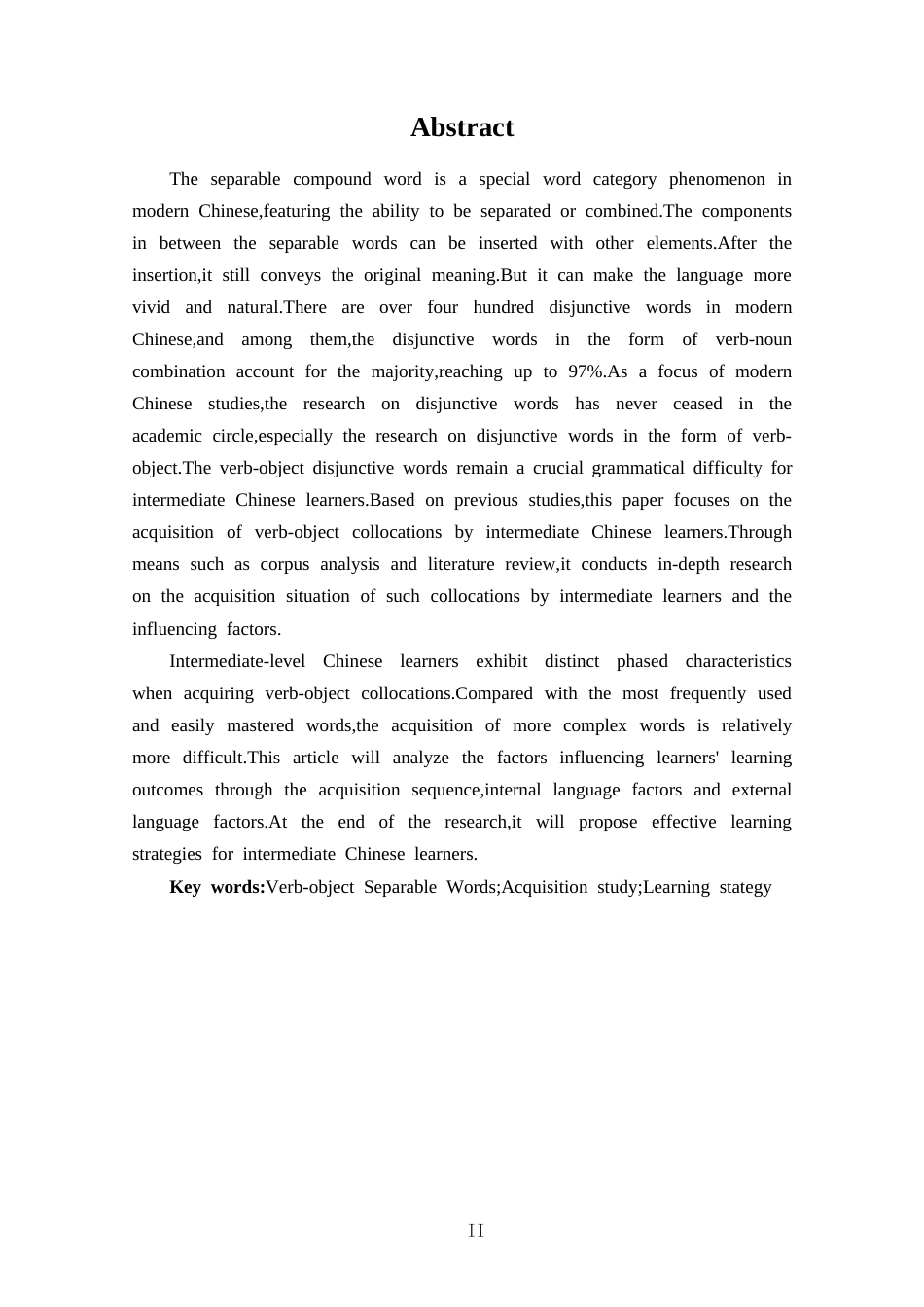 25年CH 汉语国际教育-中级汉语学习者动宾式离合词习得过程研究(1)-约11664字符.docx_第2页