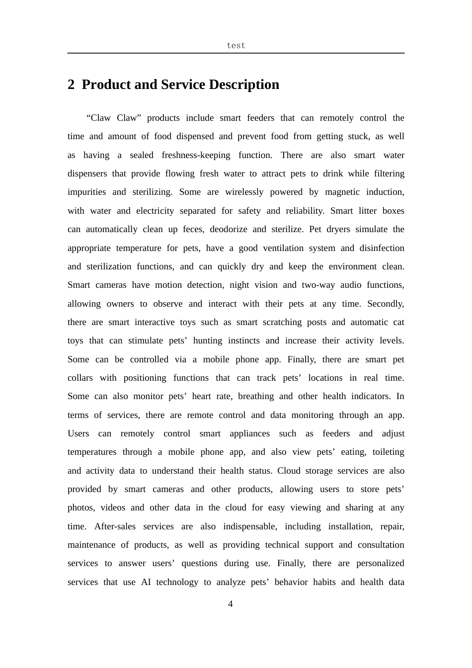 25年CH 商务英语-”爪爪“宠物智能电器商业计划书-约38605字符.docx_第8页