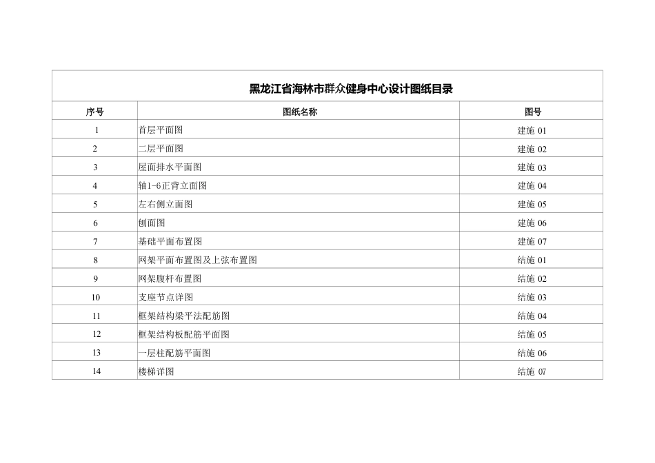 25年CH土木工程-黑龙江省海林市群众健身中心设计图纸附件终版.pdf_第1页