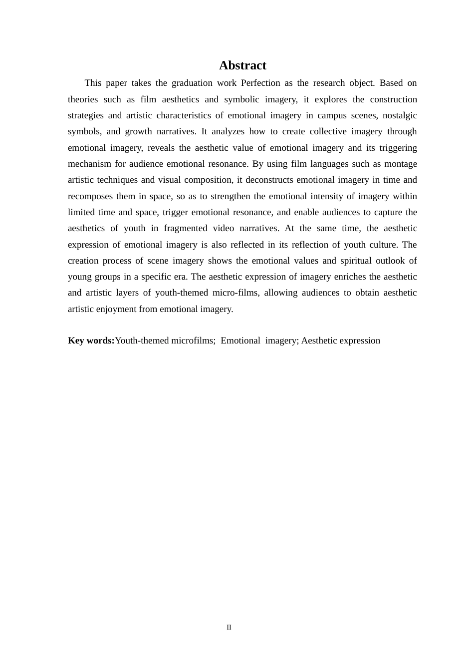 25年CH广播电视学 青春题材微电影中情感意象的美学表达——以毕业作品《圆满》为例定稿-约11975字符.docx_第3页