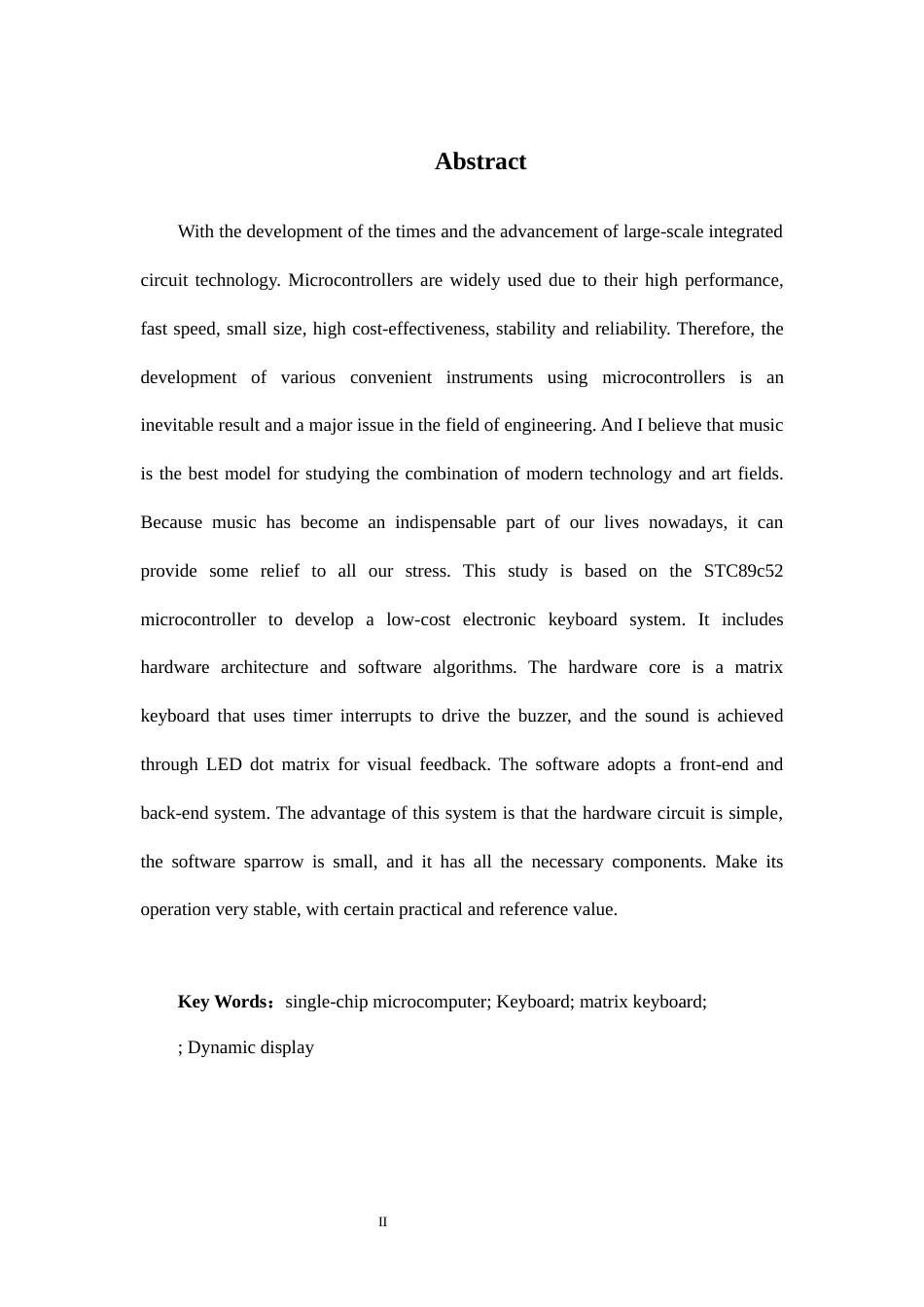 25年CH电子信息工程 简易电子琴毕业设计12终稿-约11434字符.docx_第2页