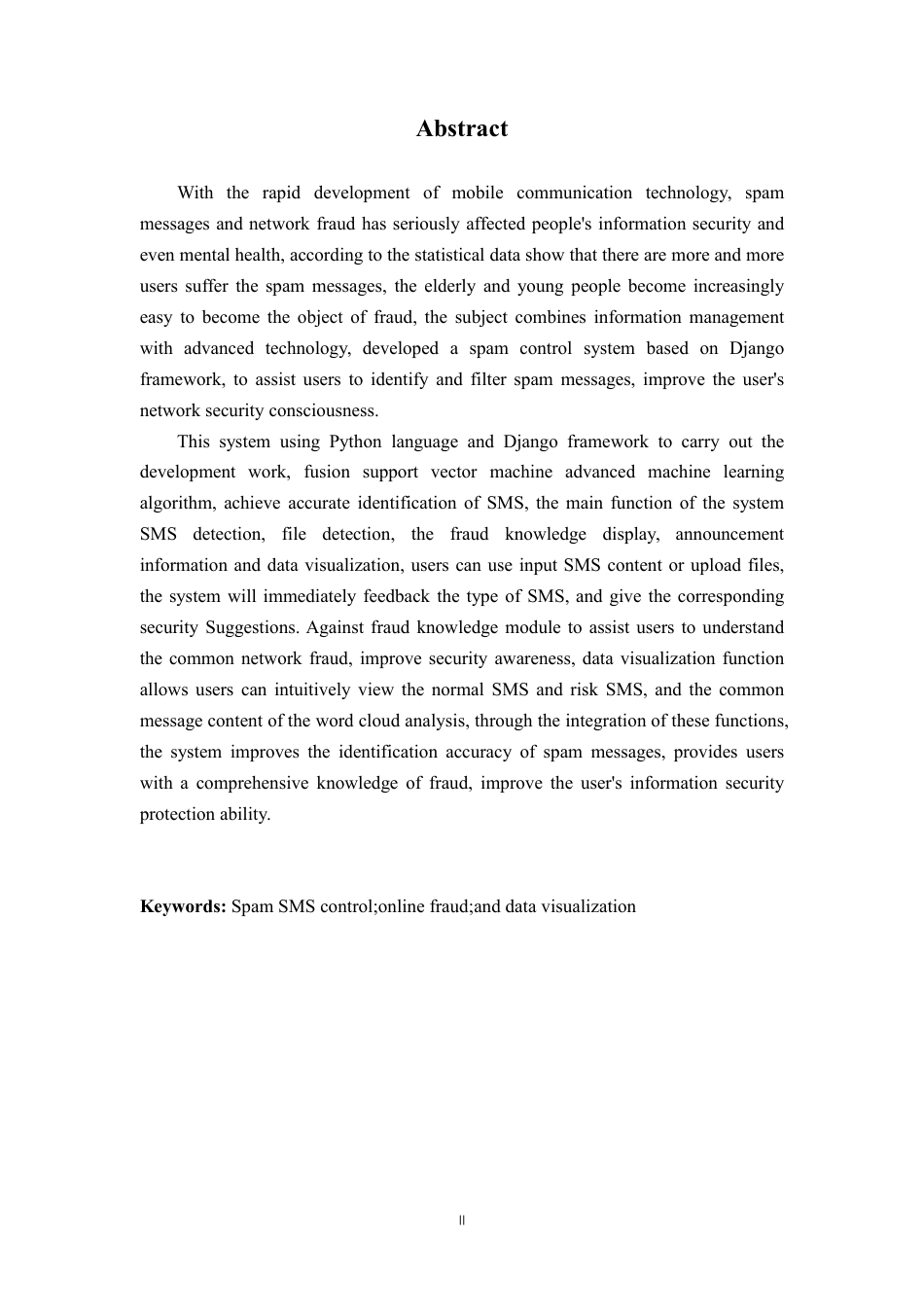 25年CH计算机科学与技术-基于信息管理的垃圾短信控制系统的设计与实现最终-约14456字符.pdf_第4页