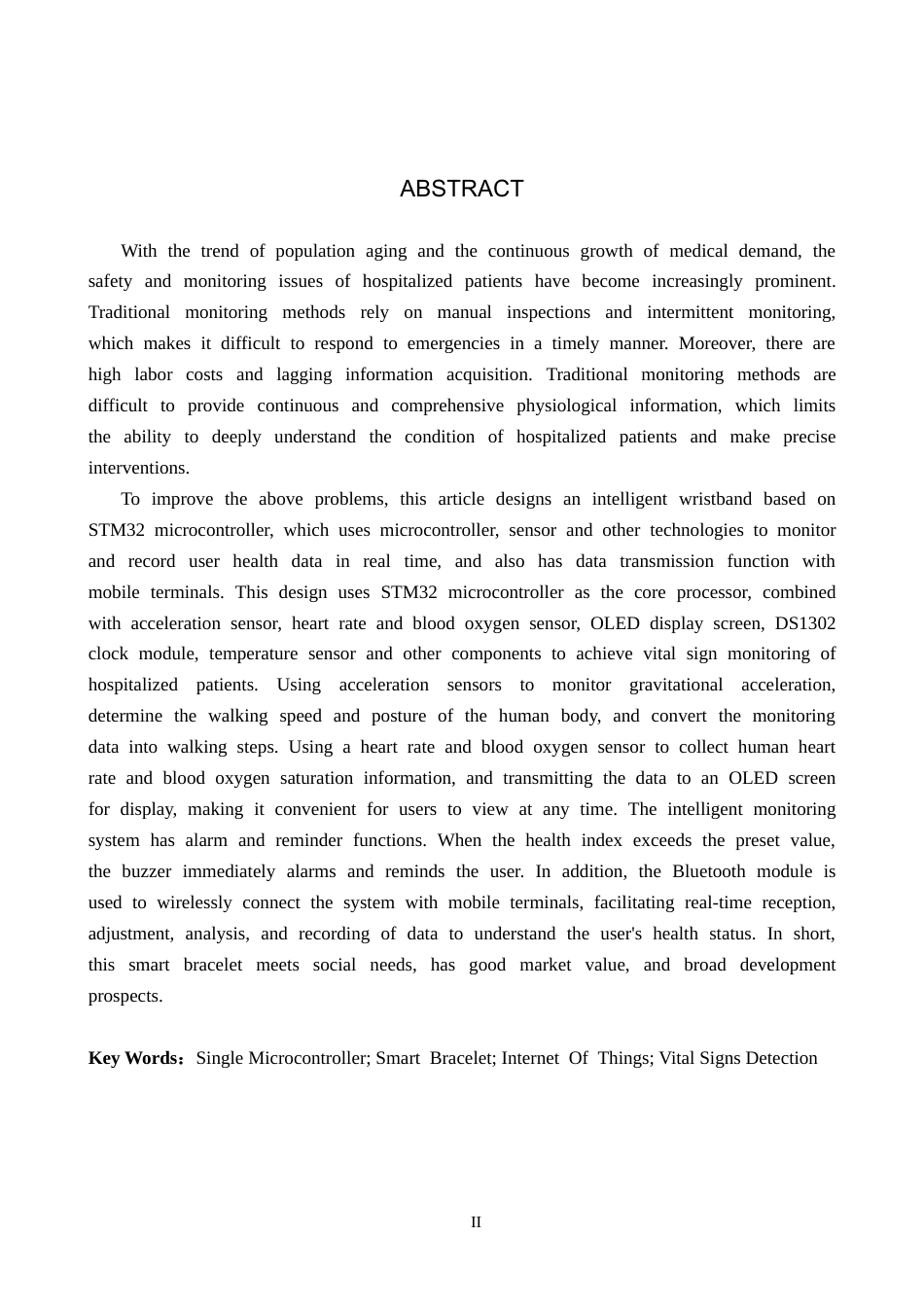 25年CH 电气工程及其自动化-面向住院病人的智能手环监测系统设计-约16406字符终稿.docx_第2页