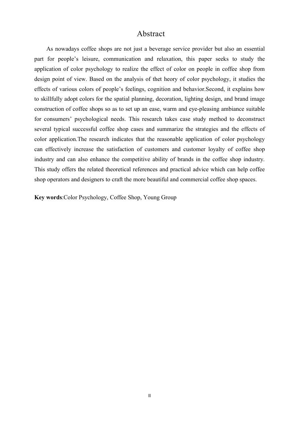 25年CH环境设计 色彩心理学在咖啡厅设计中的应用最终-约8918字符.pdf_第2页