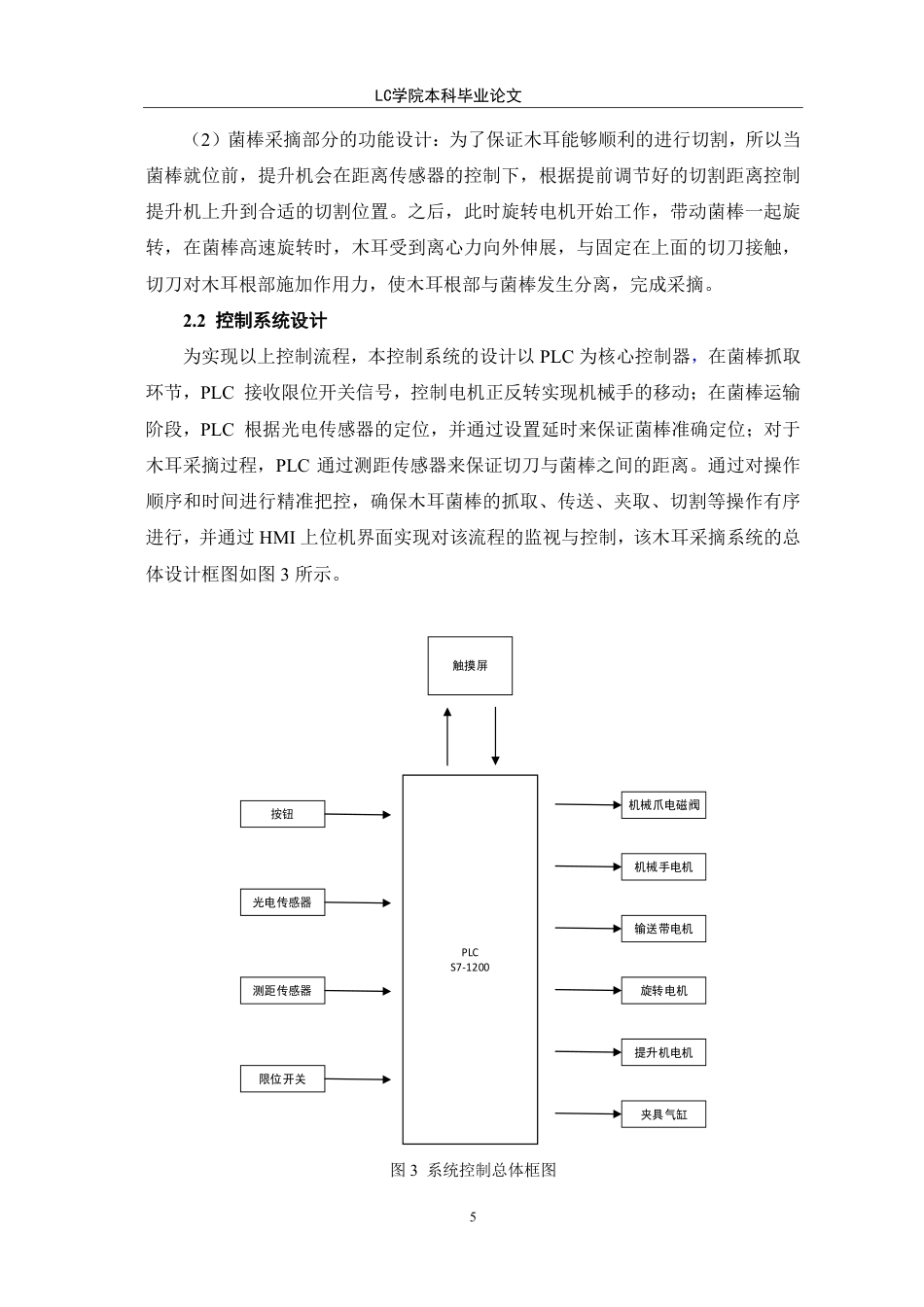 25年CH电气自动化 基于PLC的木耳采摘机控制系统设计-最终稿-约11824字符.pdf_第8页