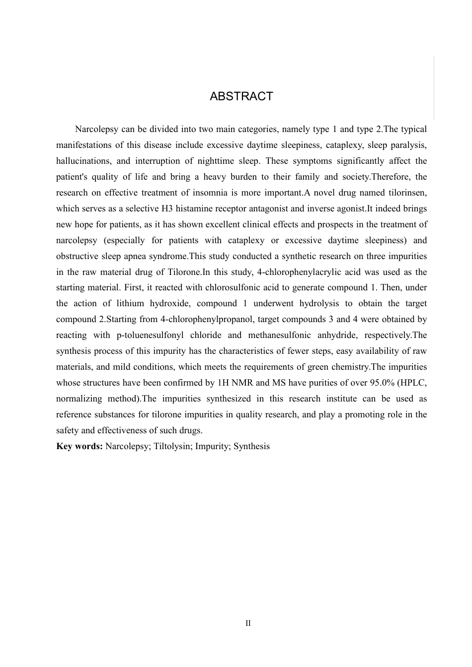 25年CH 制药工程 替洛利生杂质合成-约10527字符最终.pdf_第2页