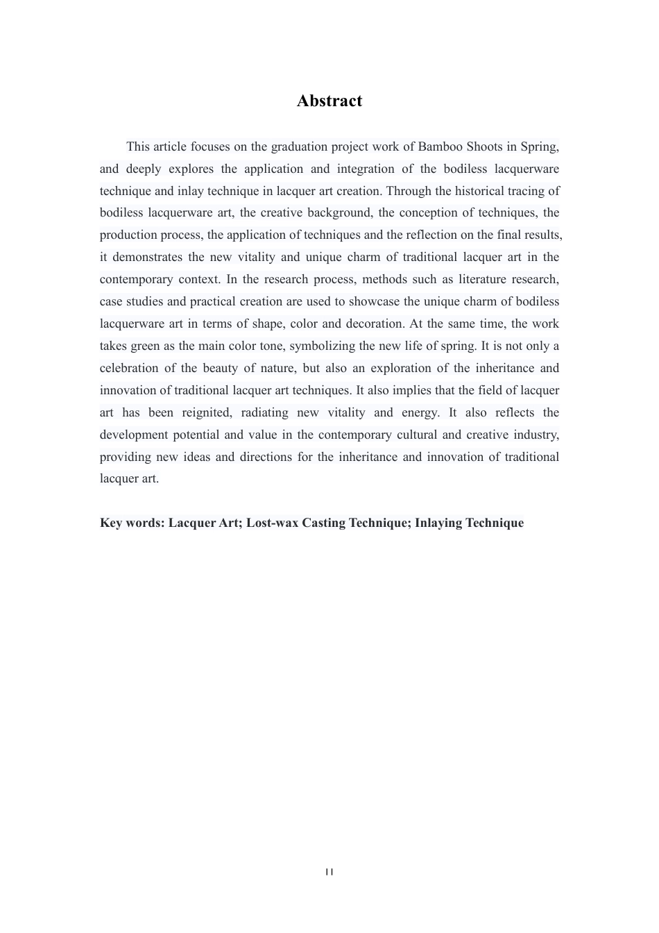 25年CH美术学 《菉竹春稍》毕业创作体会-浅谈脱胎工艺与镶嵌技法在漆艺的应用最终-约8349字符.pdf_第2页