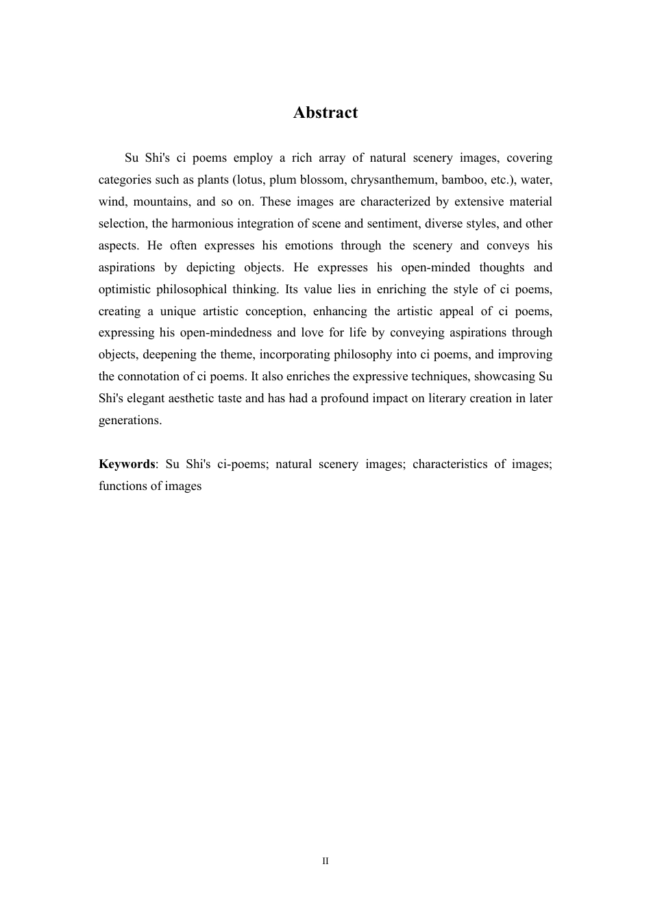 25年CH汉语言 苏轼词中自然景物意象的研究-约11793字符.pdf_第2页