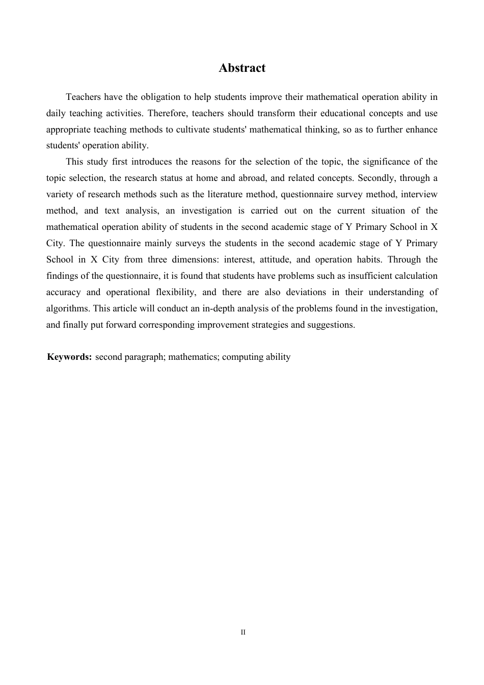 25年CH小学教育 小学第二学段数学运算能力现状与优化策略-约14151字符.pdf_第2页