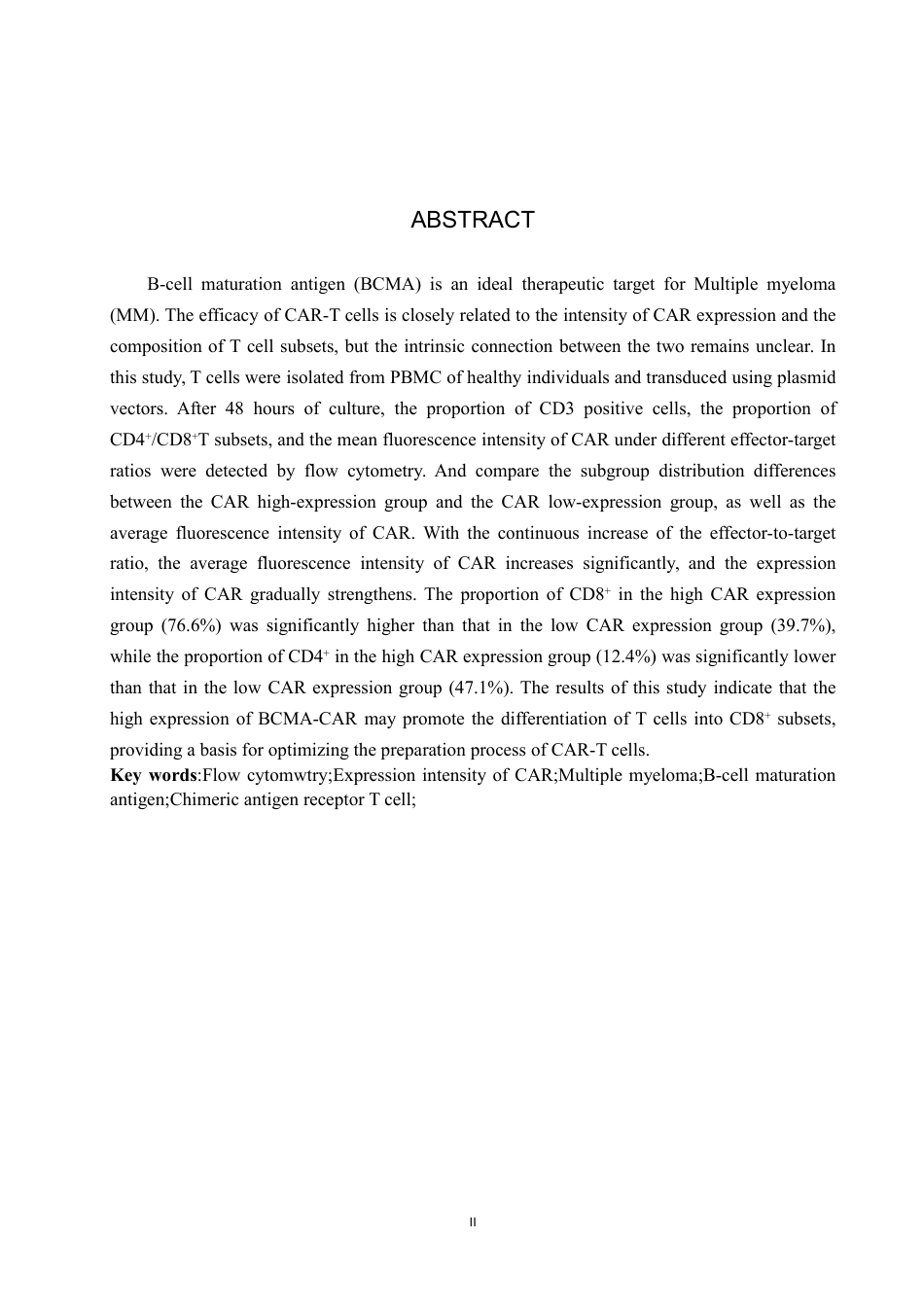 25年CH 生物工程 通过流式探究BCMA-CAR-T细胞中CAR表达强度与T细胞亚群的关系-约17296字符.pdf_第2页