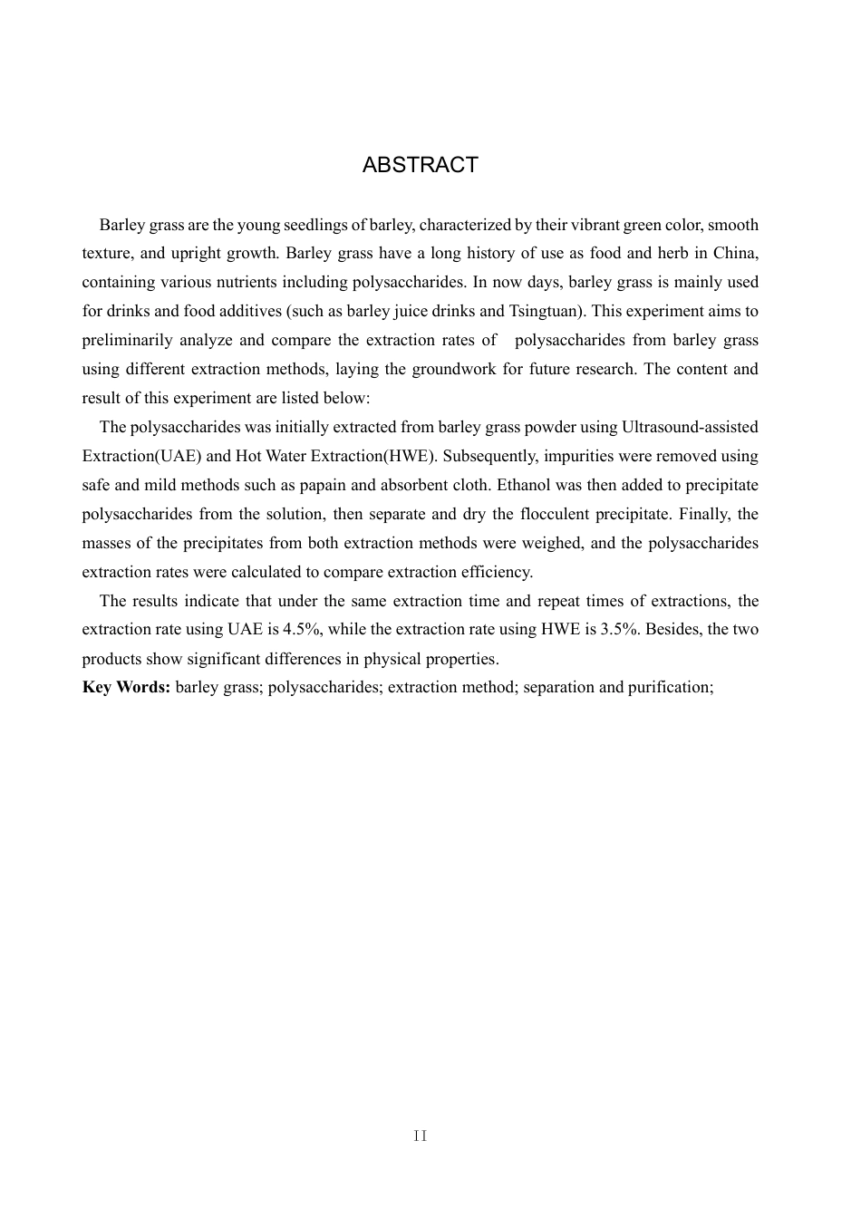 25年CH 生物工程 麦苗中多糖的提取工艺研究-约9915字符.pdf_第4页