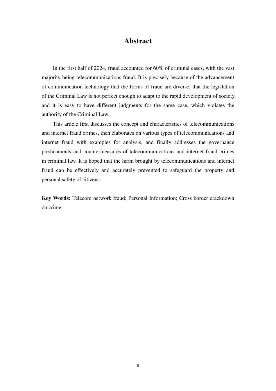 25年CH法学 电信网络诈骗犯罪的治理困境和应对措施(1)-约12517字符.pdf_第2页