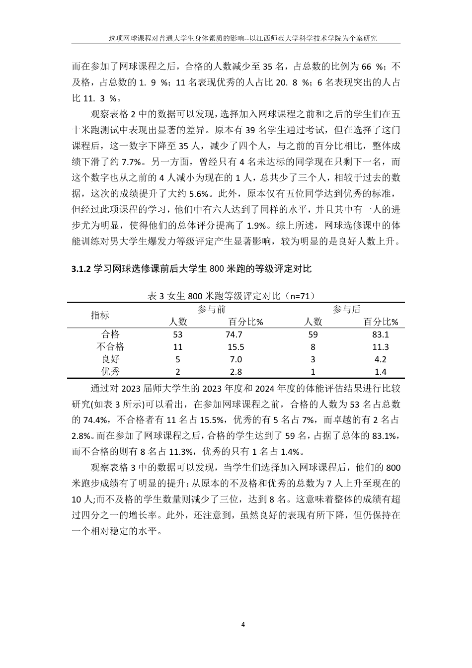 25年CH体育教育 选修网球课程对普通大学生身体素质的影响-以江西师范大学科学技术学院为个案研究(2)-约12618字符.pdf_第7页