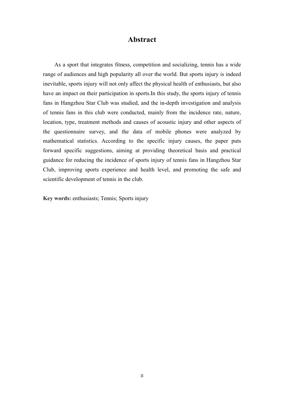 25年CH社会体育指导与管理 杭州星辰俱乐部网球爱好者运动损伤及预防措施-约9835字符.pdf_第2页