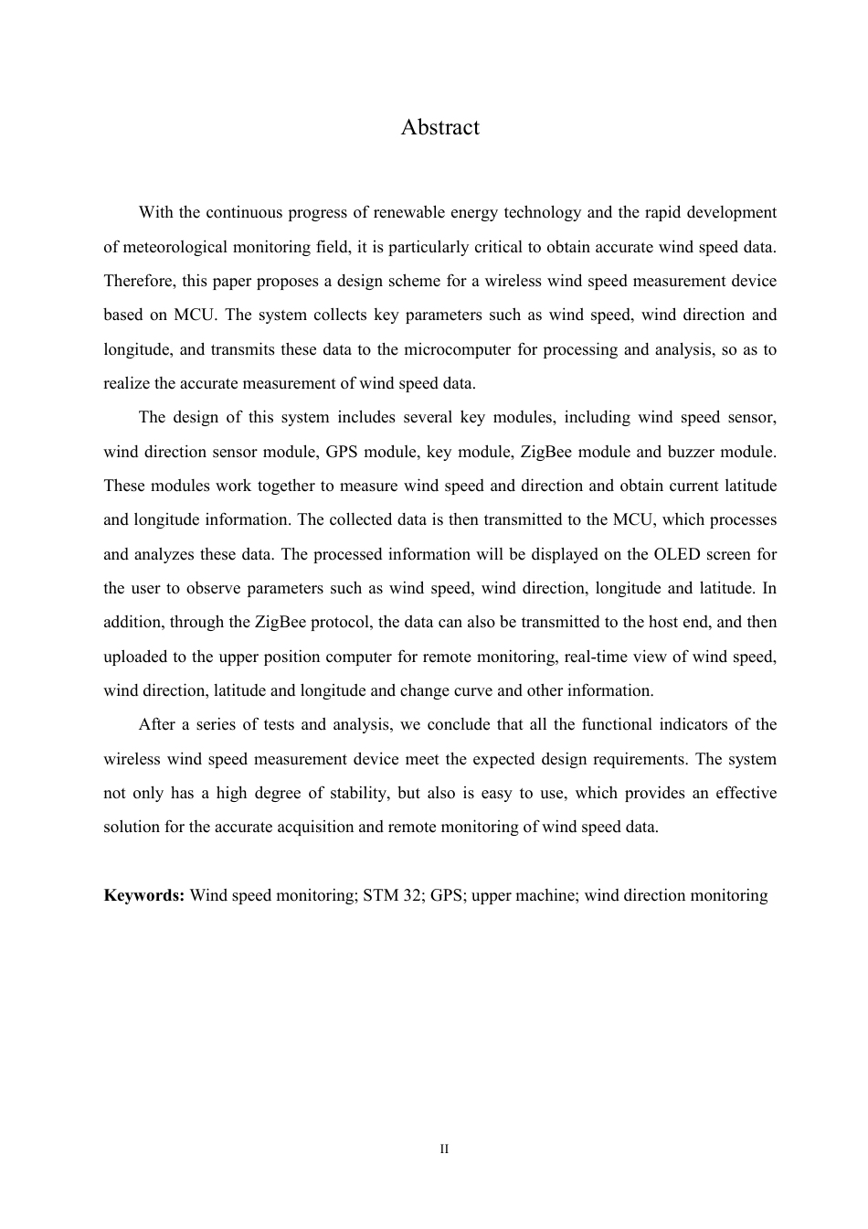 25年CH电气自动化 基于单片机的无线风速测量装置设计-成教-约17888字符.pdf_第2页