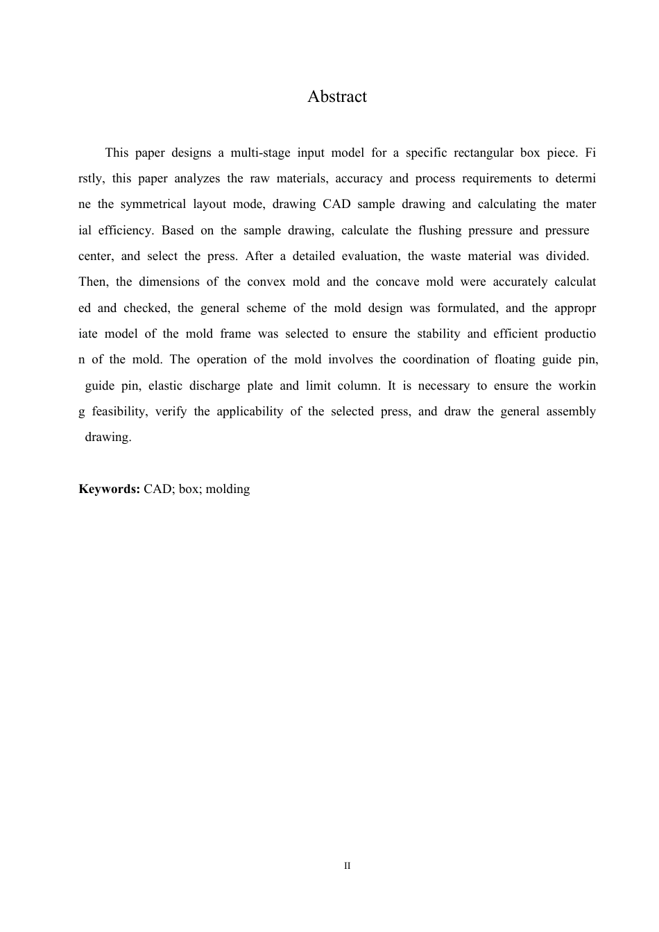 25年CH机械自动化 矩形盒形件成形工艺及模具设计-成教-约15980字符.pdf_第2页