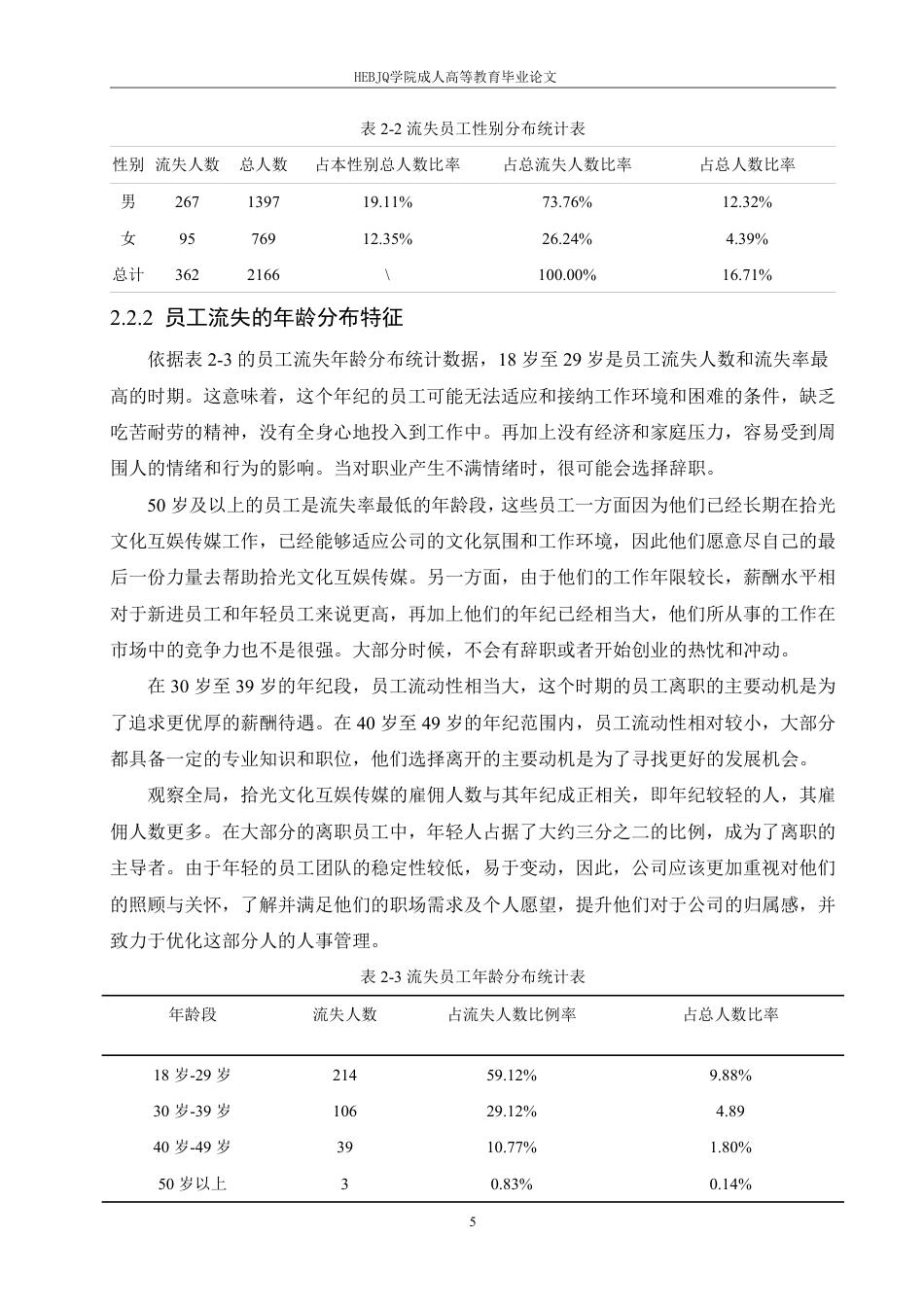 25年CH人力资源管理 拾光互娱文化传媒公司员工流失问题研究-成教-约11585字符.pdf_第9页