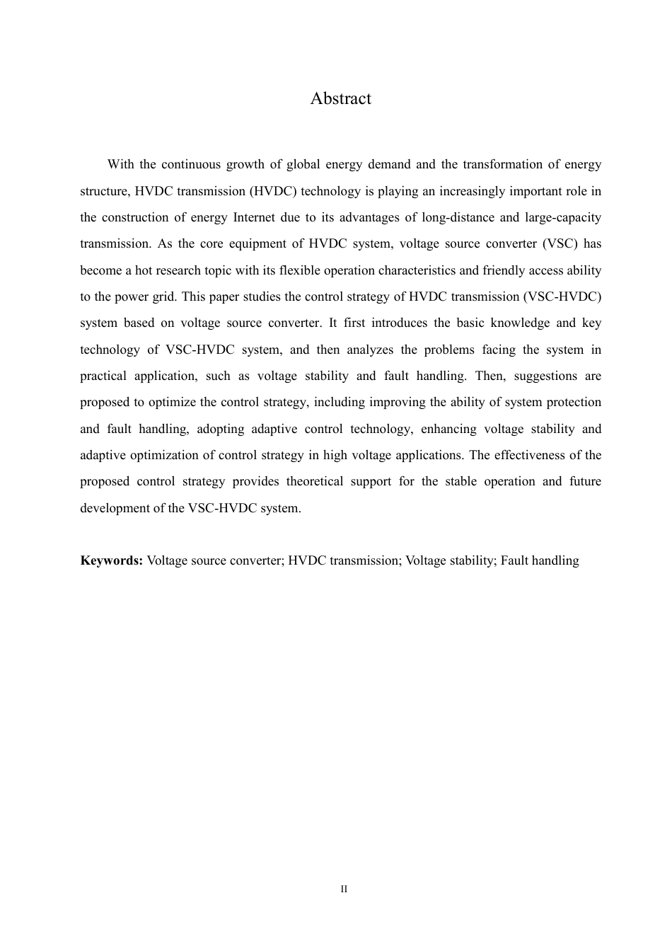 25年CH电气自动化  基于电压源换流器的高压直流输电系统控制策略研究-成教-约11218字符.pdf_第2页