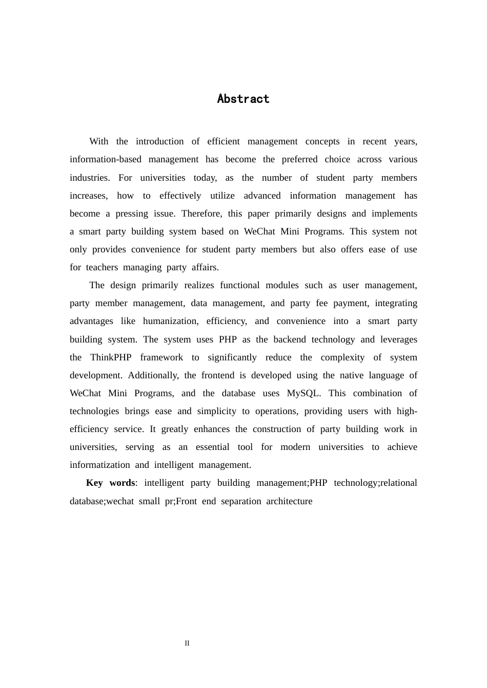 25年CH计算机科学-智慧党建管理；PHP技术；关系型数据库；微信小程序；前后端分离架构最终稿-约12718字符.docx_第4页