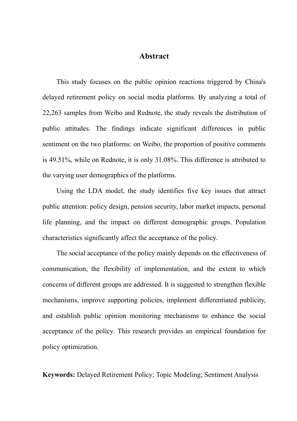 25年CH大数据管理与应用 基于微博和小红书平台的延迟退休政策情感分析终稿-约33926字符.pdf_第3页