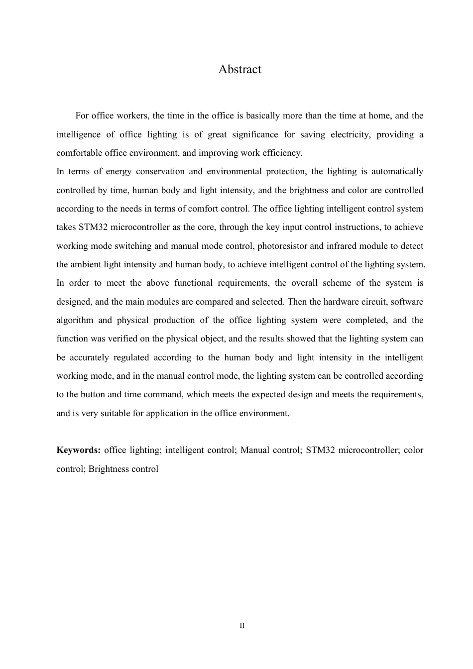 25年CH电子信息工程 办公室灯光智能控制系统设计docx-约19284字符终稿.pdf_第2页