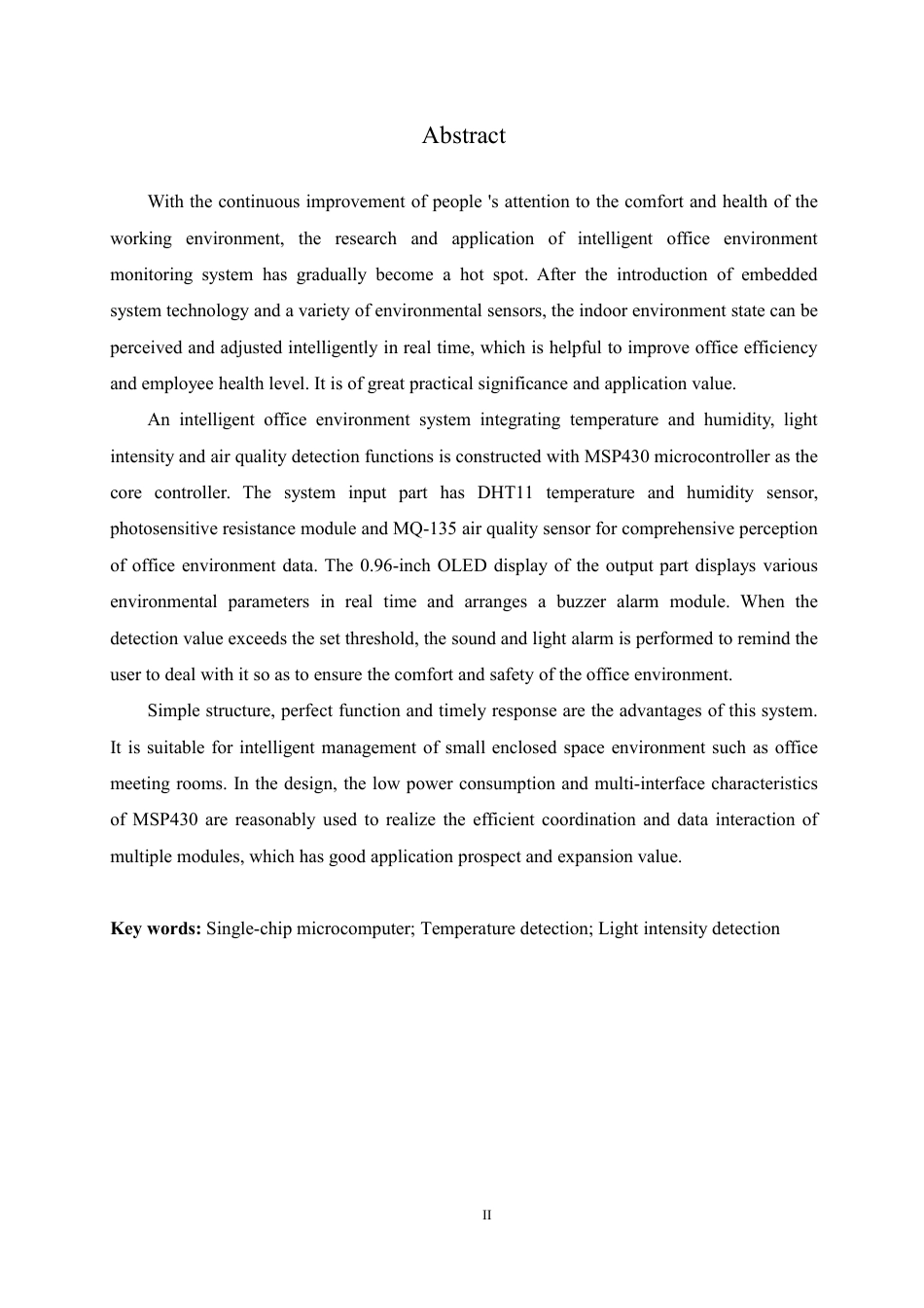 25年CH电气工程及其自动化  基于MSP430的智能办公室环境系统设计-约23046字符终稿.pdf_第2页
