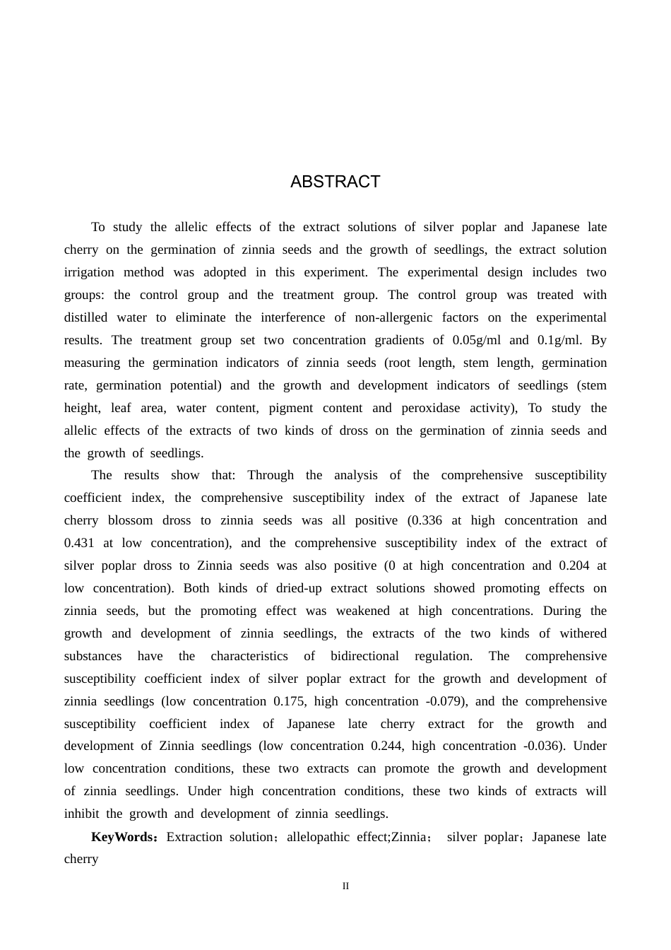 25年CH园林-两种植物枯落物浸提液对百日草生长态势化感作用的探究最终稿-约13725字符.docx_第2页