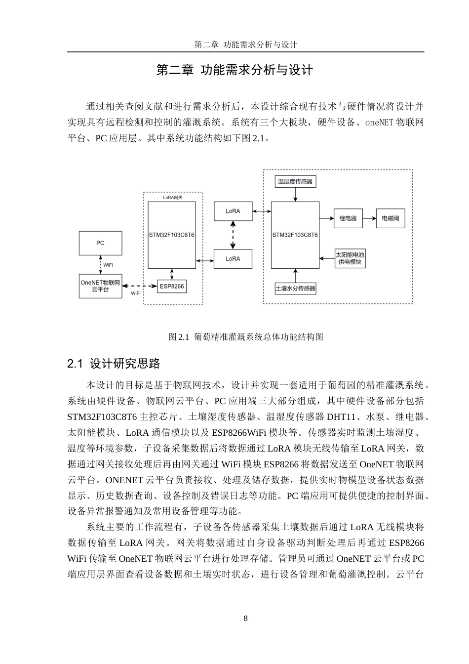25年CH计算机科学-葡萄精准灌溉系统的设计与实现-物联网云平台；STM32F103；LoRA；灌溉智能农业；葡萄种植定稿-约18433字符.docx_第8页
