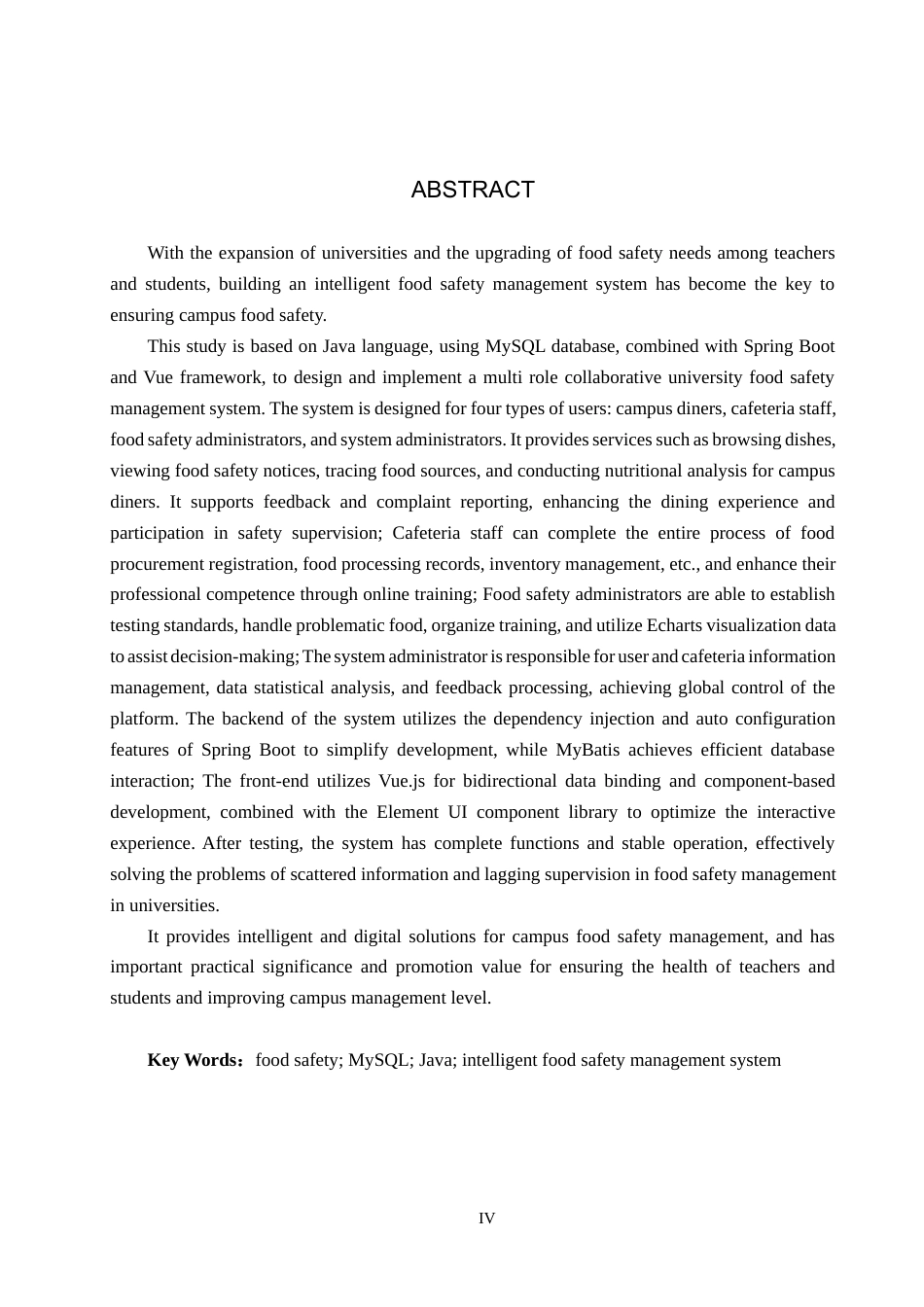 25年CH软件工程-基于SpringBoot与Vue的高校食品安全管理系统设计与实现定稿-约24553字符.docx_第2页